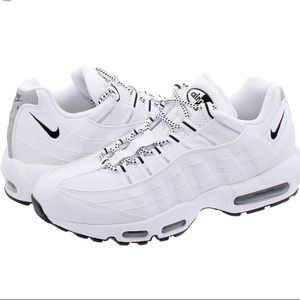 nike airmax 95 white with black